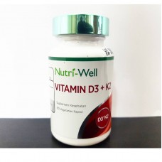 Nutriwell Vitamin D3 + K2 60 caps